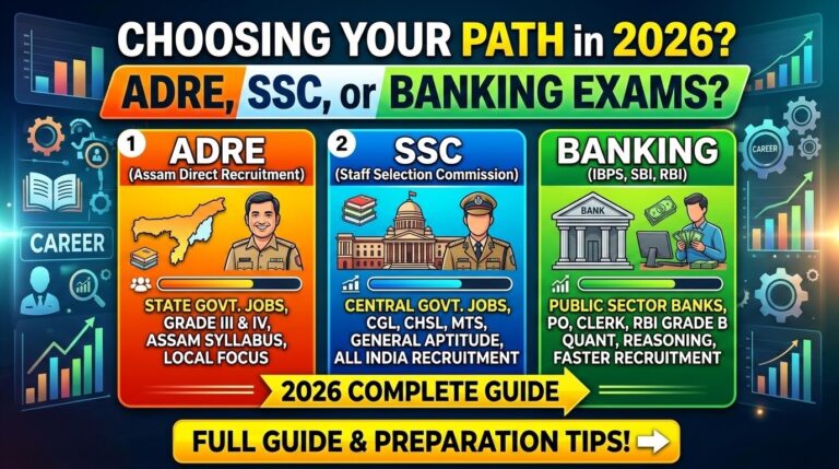 Choosing ADRE, SSC, or Banking Exams in 2026? Complete Guide